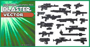BrickArms® - Blaster - Vector Weapons Pack