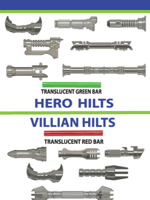 Hero Vs. Villain Metal Grey Hilt Pack